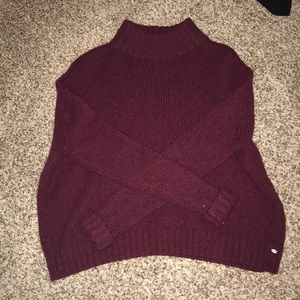 Burgundy American Eagle Sweater
